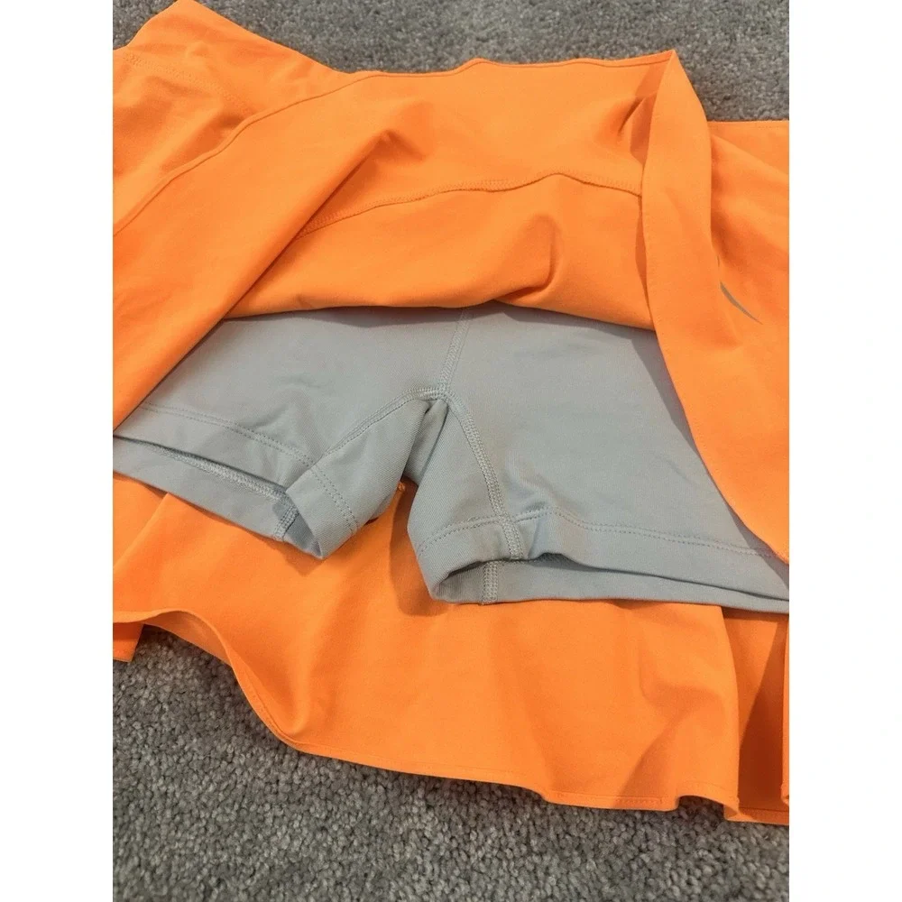 Nike Orange Skirt With Gray Shorts XL‎